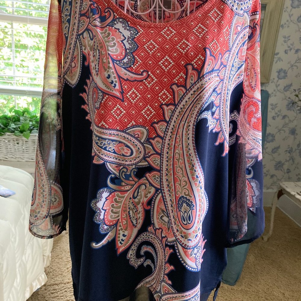 JM Collections Petite Top